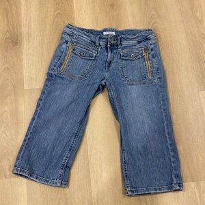 2006 Tommy Hilfiger Cropped Women's Blue Denim Jeans with pocket Juniors 9